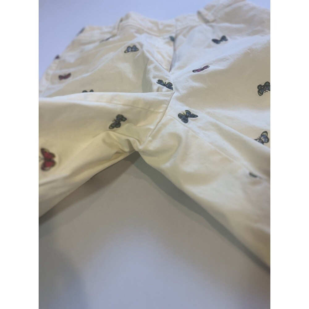 Talbots Perfect Shorts Butterfly Embroidered Stretch Bermuda Chino Women’s 10. - Picture 10 of 13